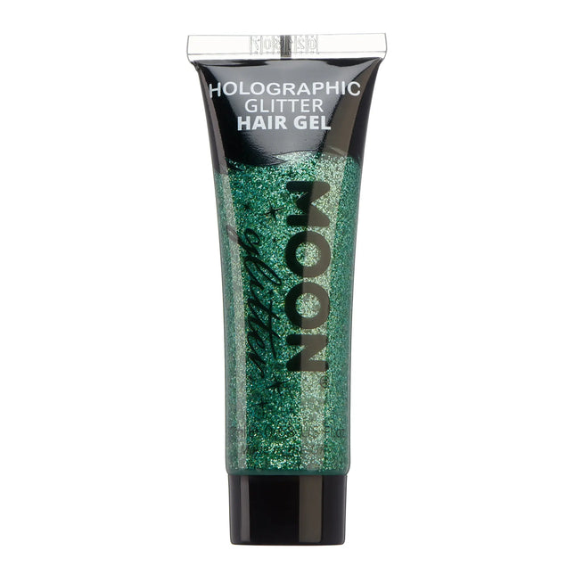 Moon Glitter Gel capillaire à paillettes holographiques vert 20ml