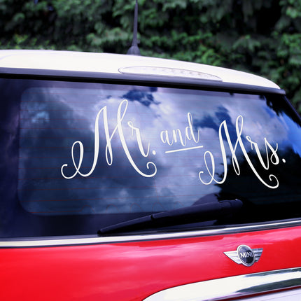 Autocollant de mariage Mr, et Mrs, 3pcs.