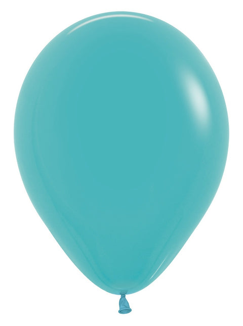 Ballons de baudruche bleu Caraïbes 30cm 50pcs