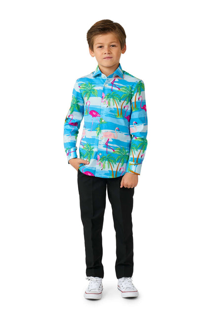 Chemise Hawaii Flamingo Boy OppoSuits