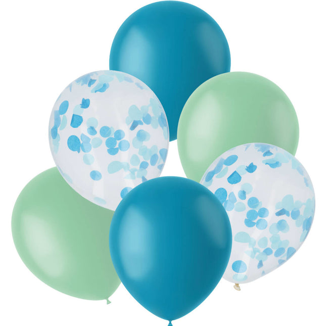 Ballons Mix Bleu 30cm 6pcs