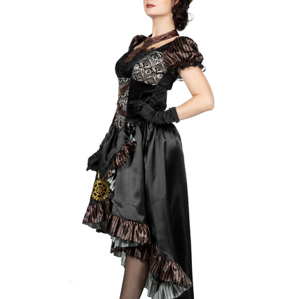 Robe Steampunk Noir Dames