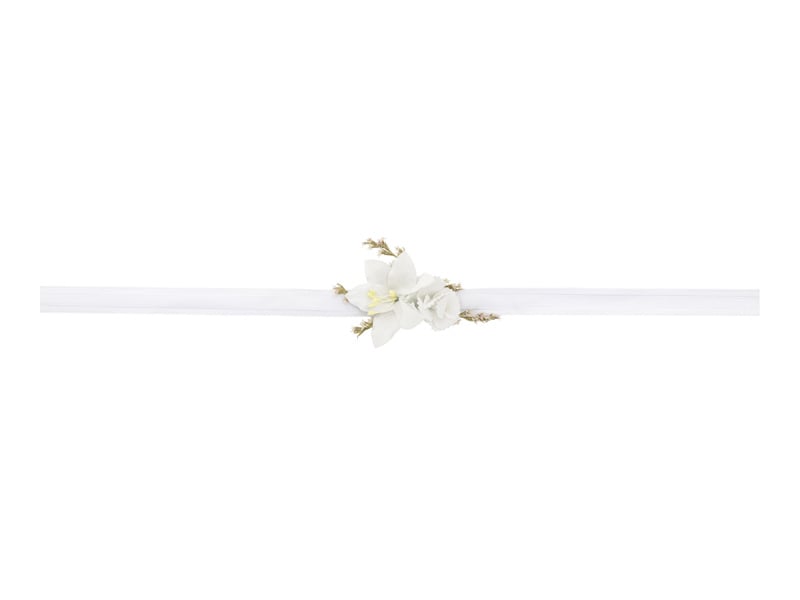 Bracelet de fleurs blanches