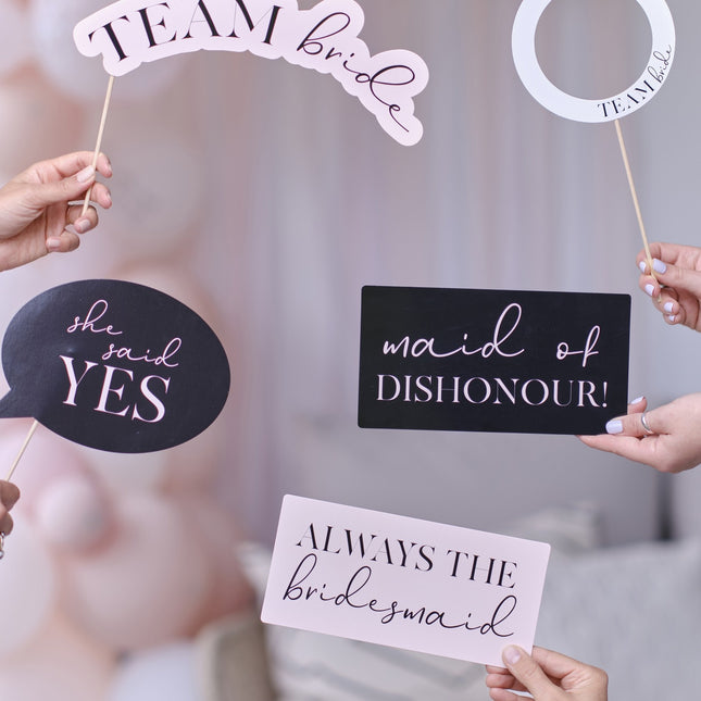 Eté d'amour Photobooth Props Team Bride 10pcs