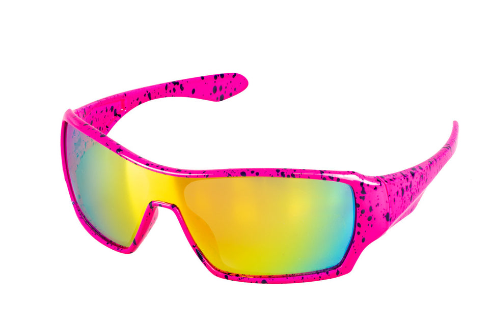 Lunettes rose fluo 80's