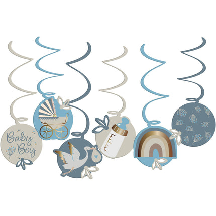 Décoration de naissance suspendue Babyboy 6pcs