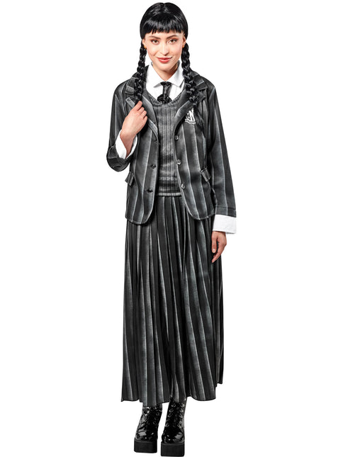 Costume d'Halloween Mercredi Uniforme Addams