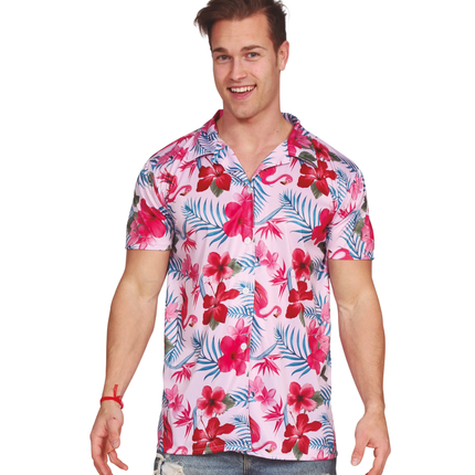 Chemise Hawaii Flamingo