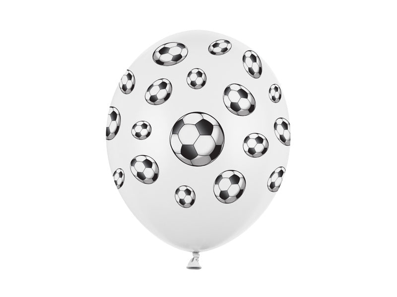 Ballons de football blanc 30cm 6pcs