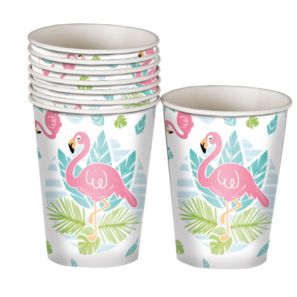 Flamingo Cups 250ml 8pcs