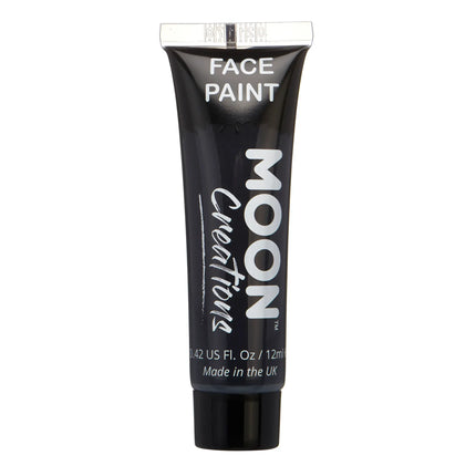 Moon Creations Peinture pour le visage noir 12ml