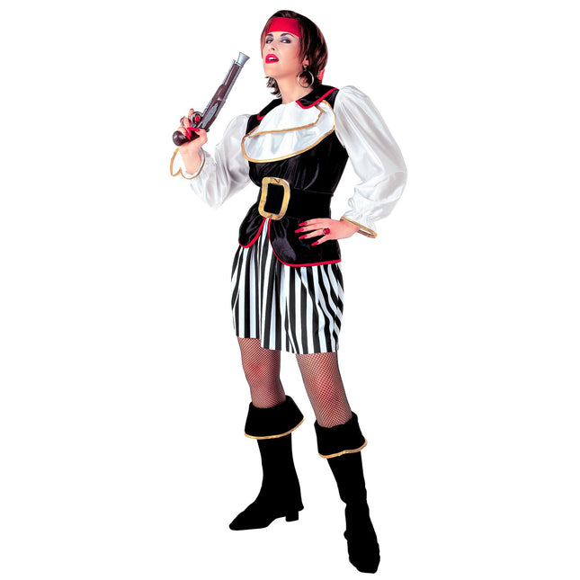 Costume de pirate Noir Blanc Dames