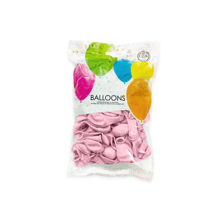 Ballons de baudruche roses métallisés 13cm 100pcs