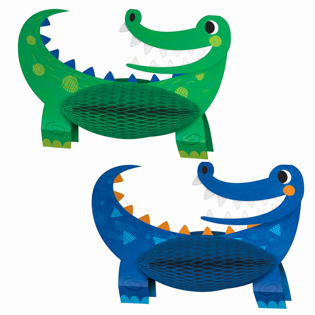 Décoration de table Crocodile 30cm 2pcs