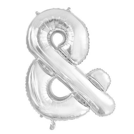 Ballon de baudruche et signe & argent XL 102cm vide