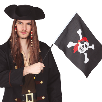 Poteau de drapeau pirate 42cm