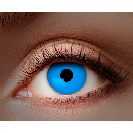 Lentilles de mois d'Halloween Uv Flash Bleu