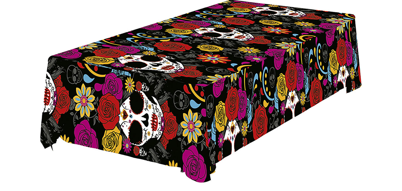 Nappe Halloween Fleurs 2.74m