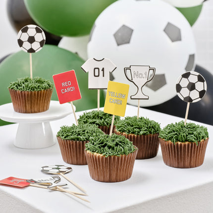 Bâtons de football pour cocktail 12cm 12pcs