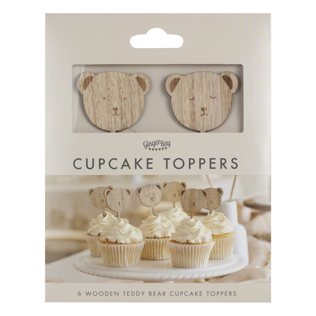 Dessus de cupcake pour la fête de bébé 6pcs