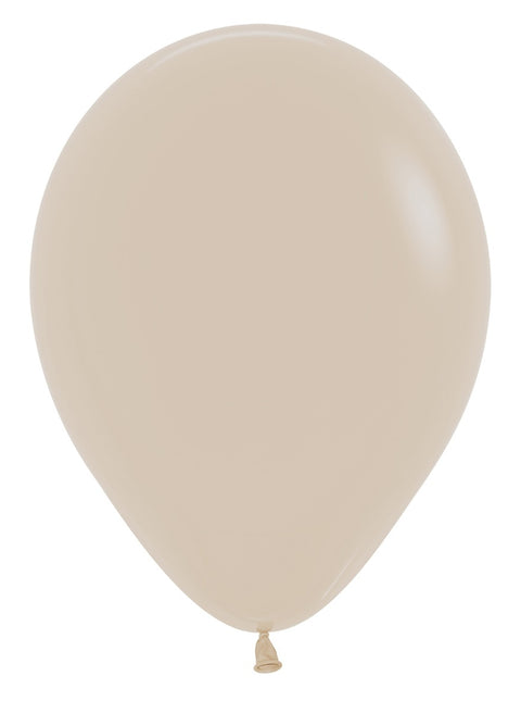 Ballons de baudruche sable blanc 30cm 12pcs