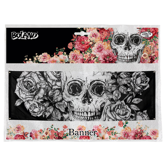 Halloween Day Of The Dead Flag XL Decoration 2.2m