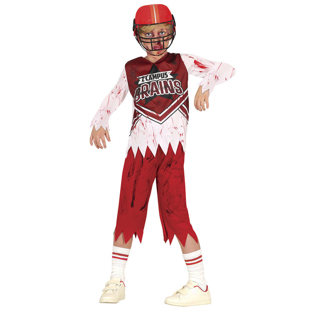 Costume d'Halloween pour sportif zombie enfant