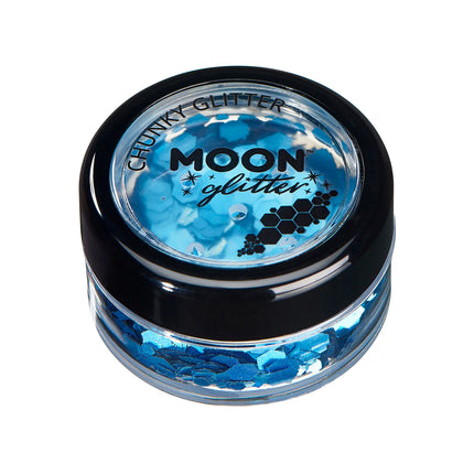 Moon Glitter Paillettes holographiques bleues 3g