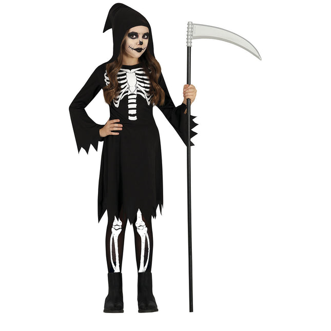 Costume d'Halloween Squelette Enfant Noir