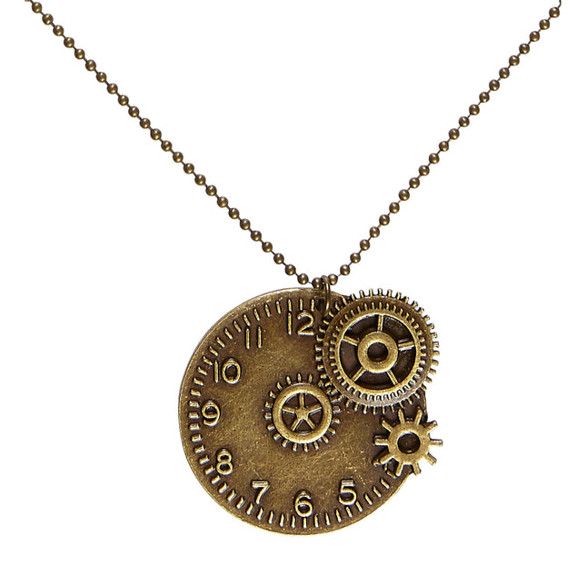 Collier Steampunk Or