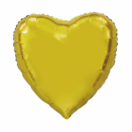 Ballon à l'hélium coeur doré XL vide 92cm