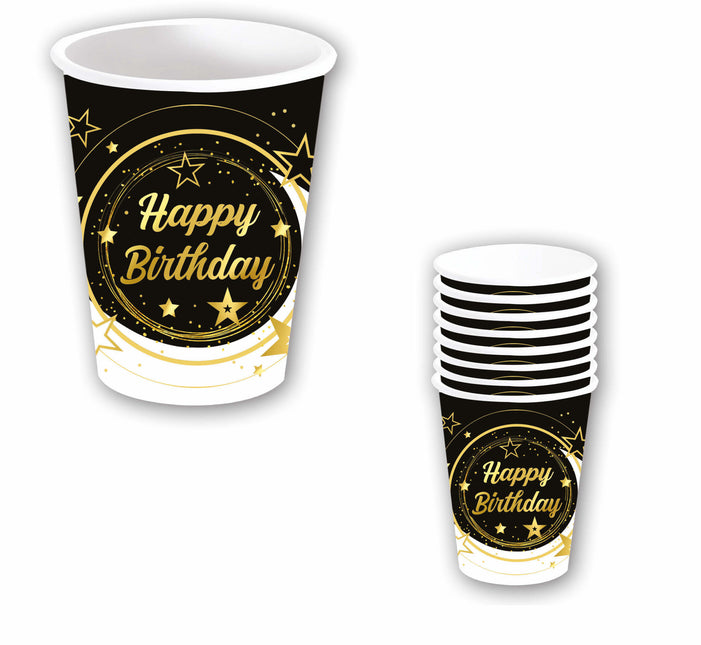 Tasses Happy Birthday 240ml 6pcs