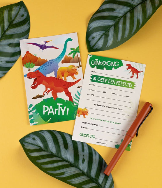 Invitations Dino 6pcs