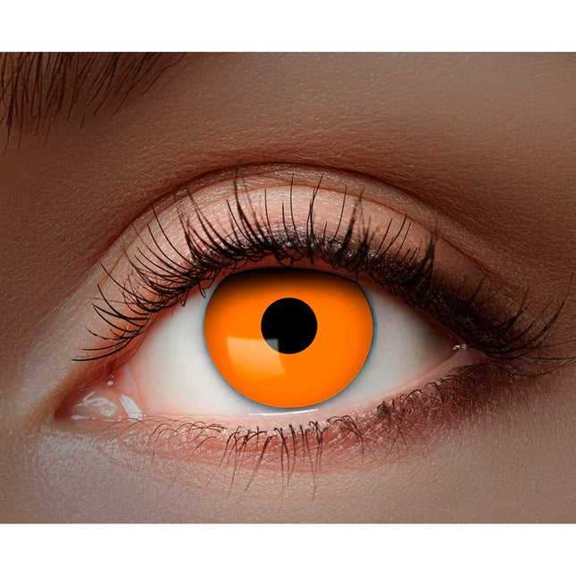 Lentilles de mois d'Halloween Uv Flash Orange