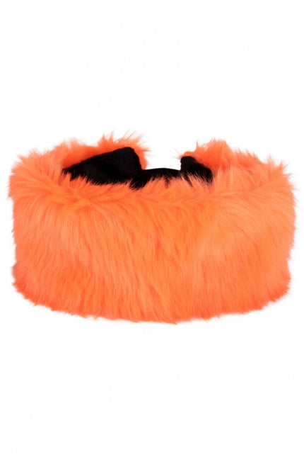 Bandeau peluche orange