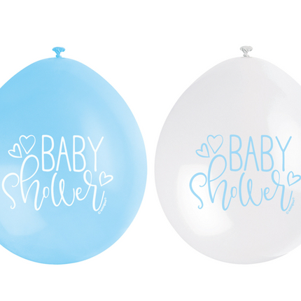 Ballons de naissance Baby Shower Bleu 25cm 10pcs