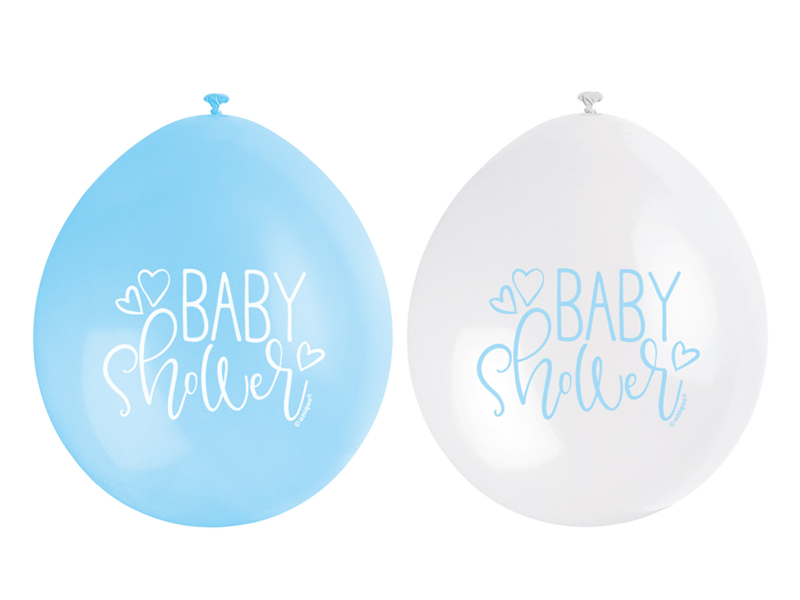 Ballons de naissance Baby Shower Bleu 25cm 10pcs