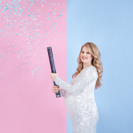 Confetti Cannon Gender Reveal Boy 60cm