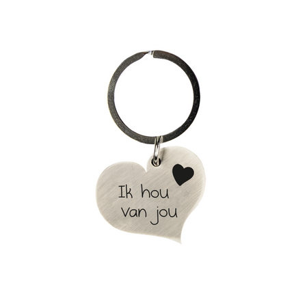 Porte-clés I Love You Heart 10cm