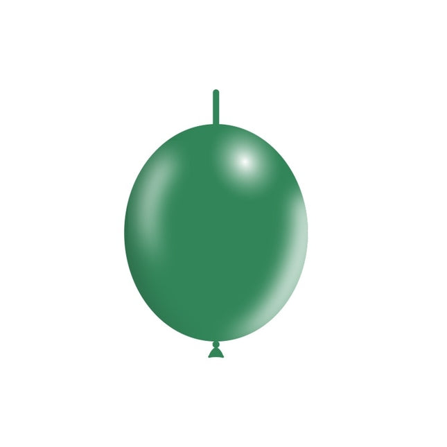 Ballon bouton vert foncé 30cm 50pcs