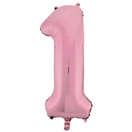 Ballon de baudruche Figure 1 rose clair XL 86cm vide