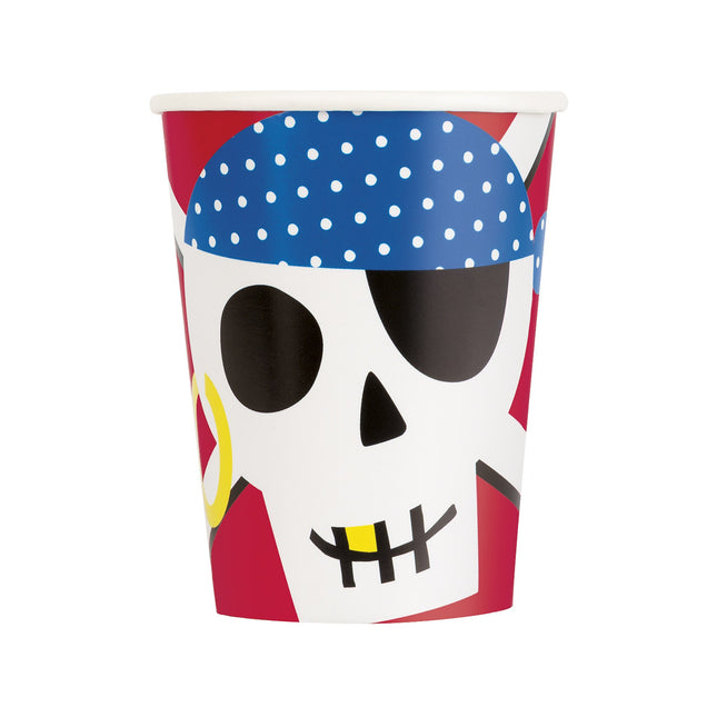 Tasses Pirates 266ml 8pcs