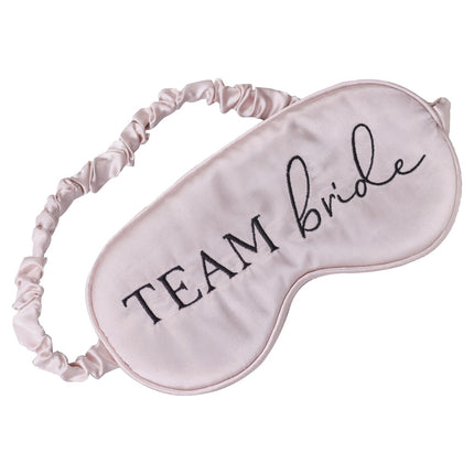 Masque de sommeil rose Team Bride