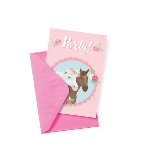 Invitations pour les chevaux 6pcs