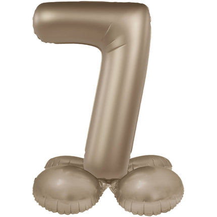 7 Year Figure Balloon Gold 41cm