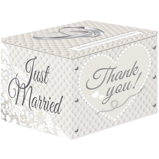 Just Married Enveloppes Boîte cadeau 30cm