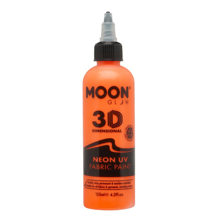 Moon Glow Peinture textile UV néon Orange intense 125ml