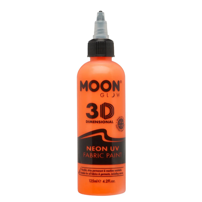 Moon Glow Peinture textile UV néon Orange intense 125ml