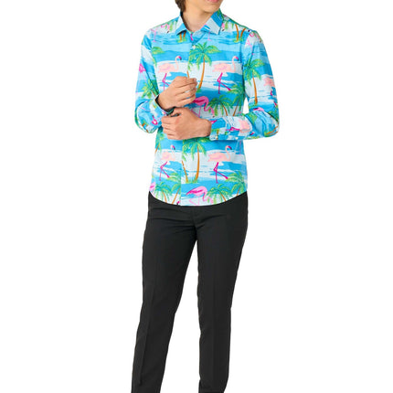 Hawaii Flamingo Teen Shirt Boy Teen <tc>OppoSuits</tc>