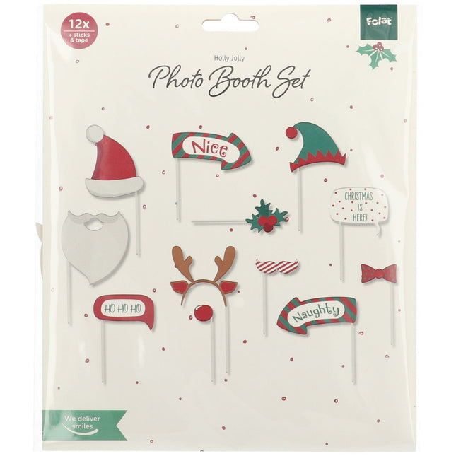 Accessoires Photobooth de Noël 12pcs